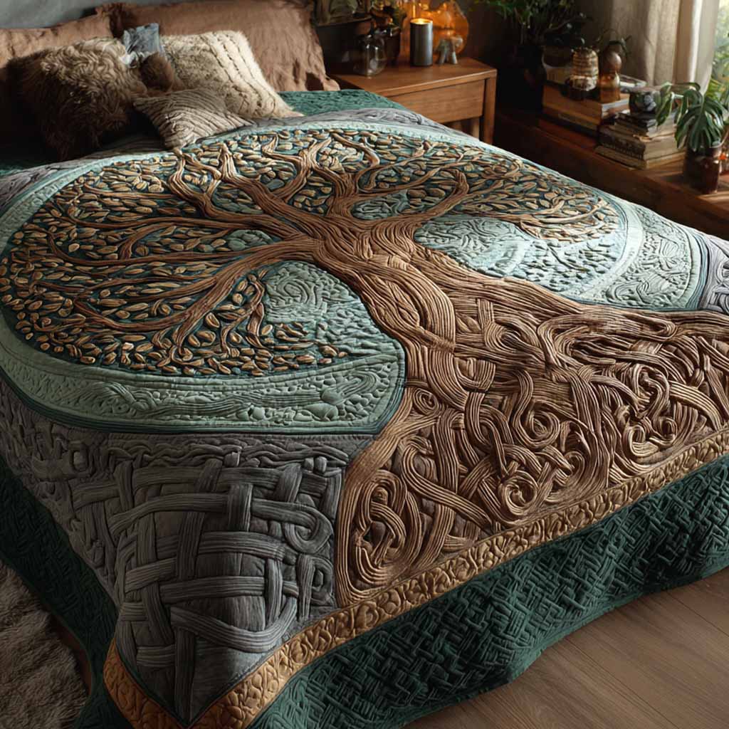 Celtic Heart Quilted Blanket NCU0XD2692