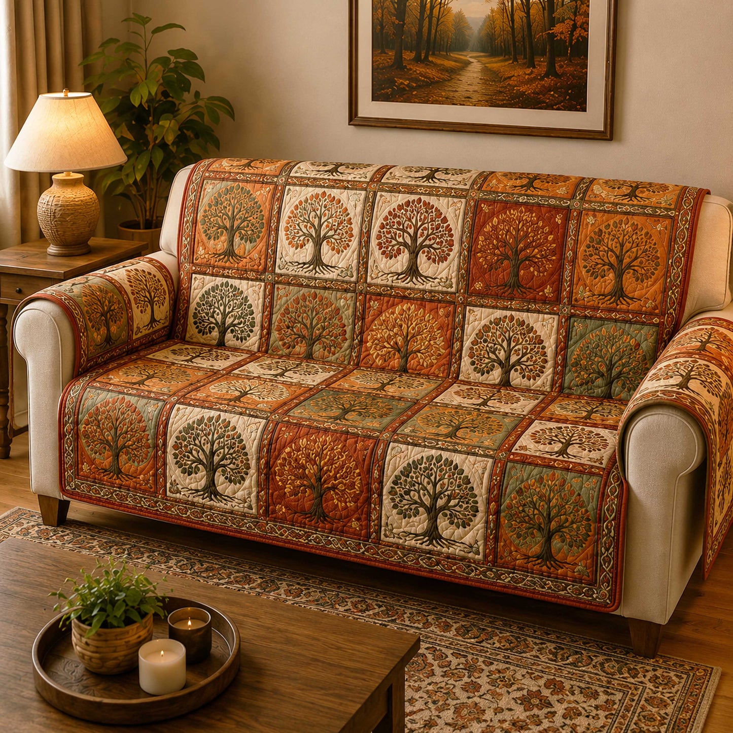 Celtic Legacy Quilted Sofa Cover NCU0TD3174
