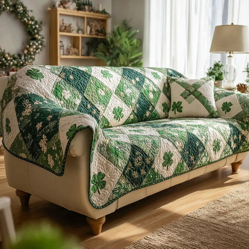 Celtic Morning Dew Quilted Sofa Cover NCU0HH1640