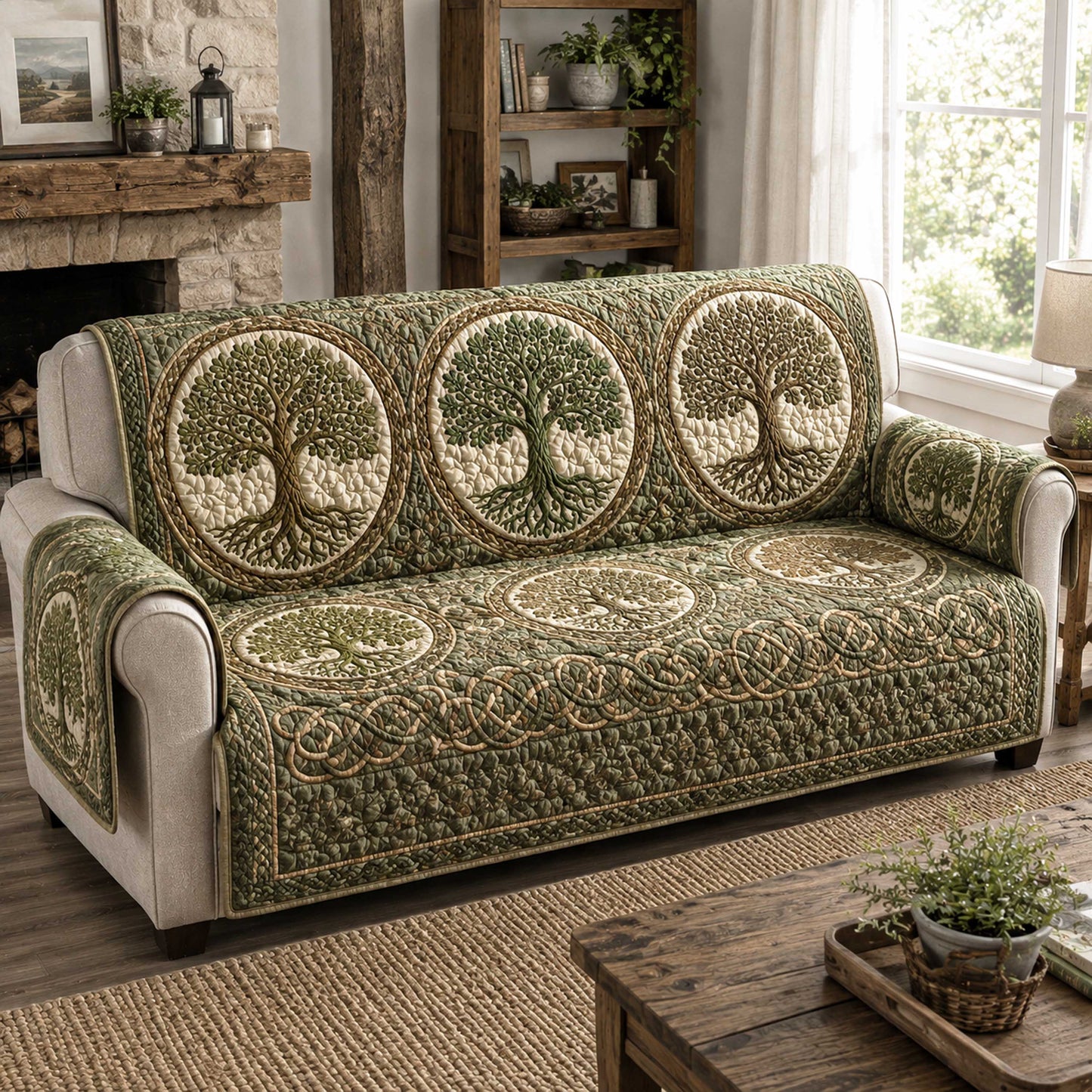 Celtic Roots Quilted Sofa Cover NCU0TD3161