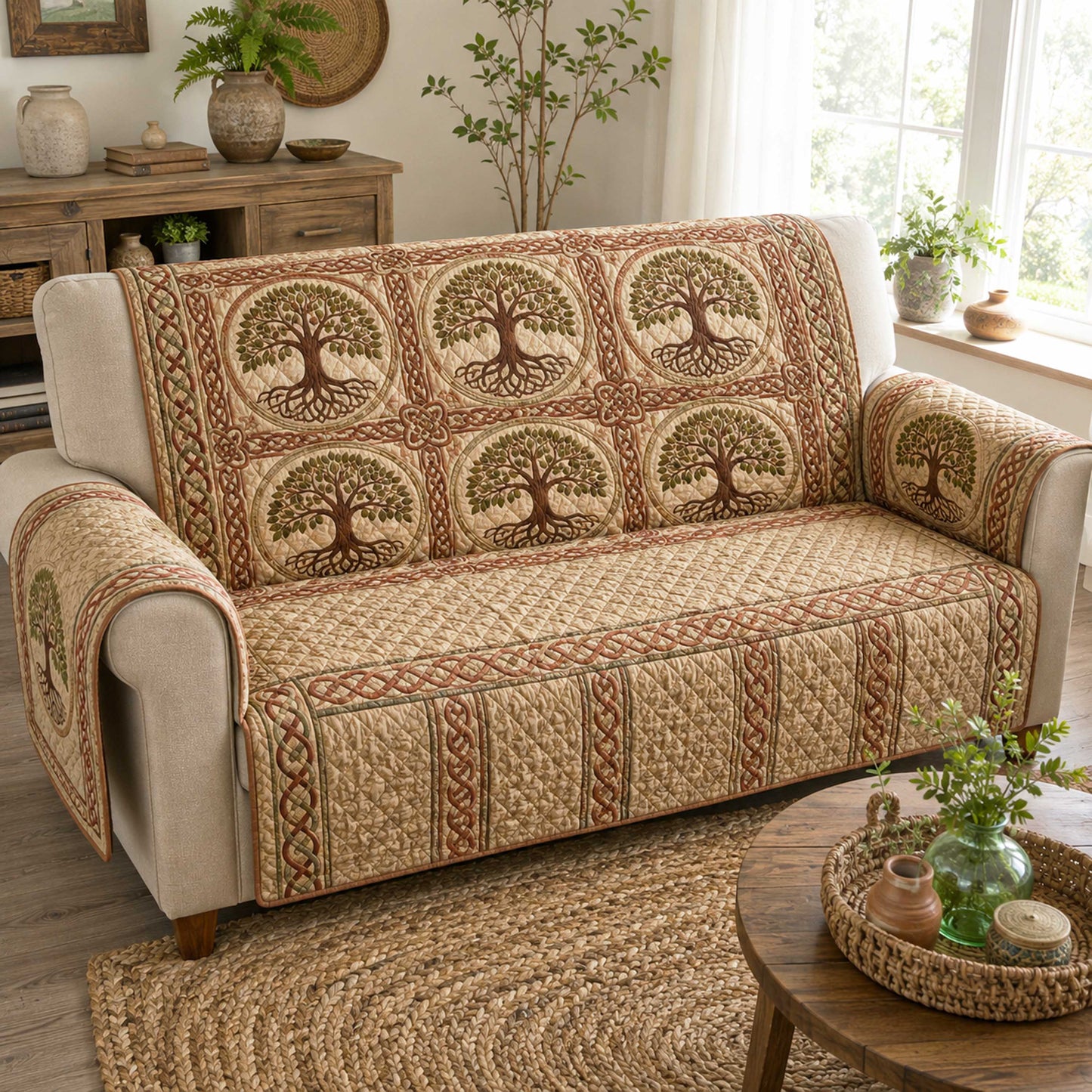 Celtic Spirit Quilted Sofa Cover NCU0TD3164