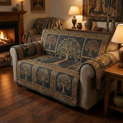Celtic Tree Dusk Quilted Sofa Cover NCU0TV1574