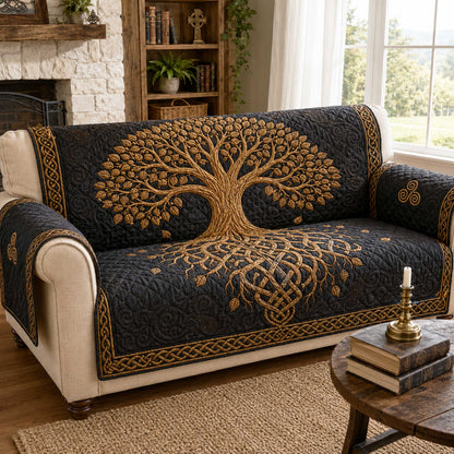 Celtic Tree Quilted Sofa Cover NCU0TD3160