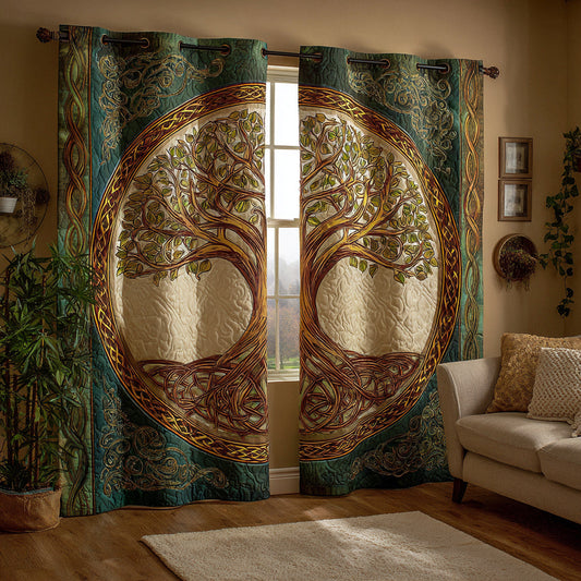 Celtic Tree of Life Quilted Curtains NCU0HH1058