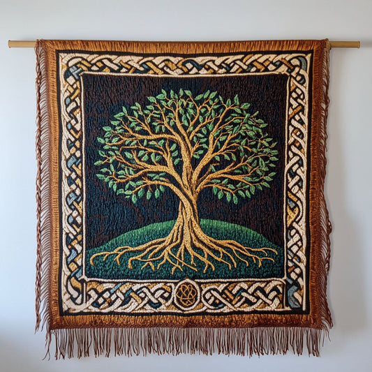 Celtic Tree of Life Woven Sofa Blanket NCU0NT4775