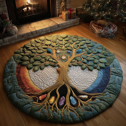 Chakra Flow Harmony Quilted Round Mat NCU0TH3317