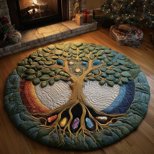 Chakra Flow Harmony Quilted Round Mat NCU0TH3317