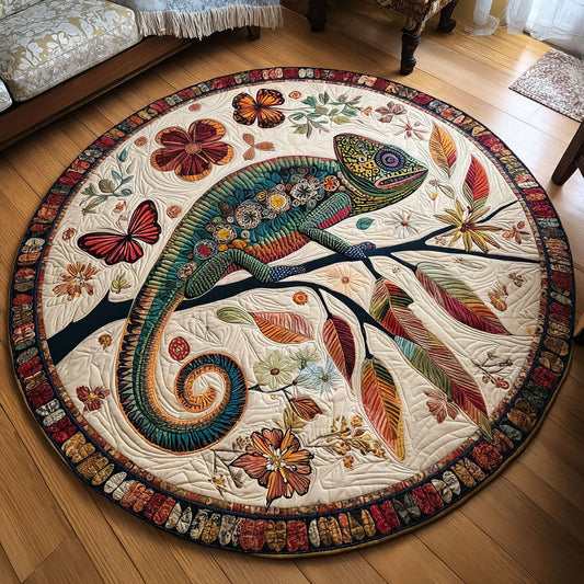 Chameleon Dreams Quilted Round Mat NCU0PT7603