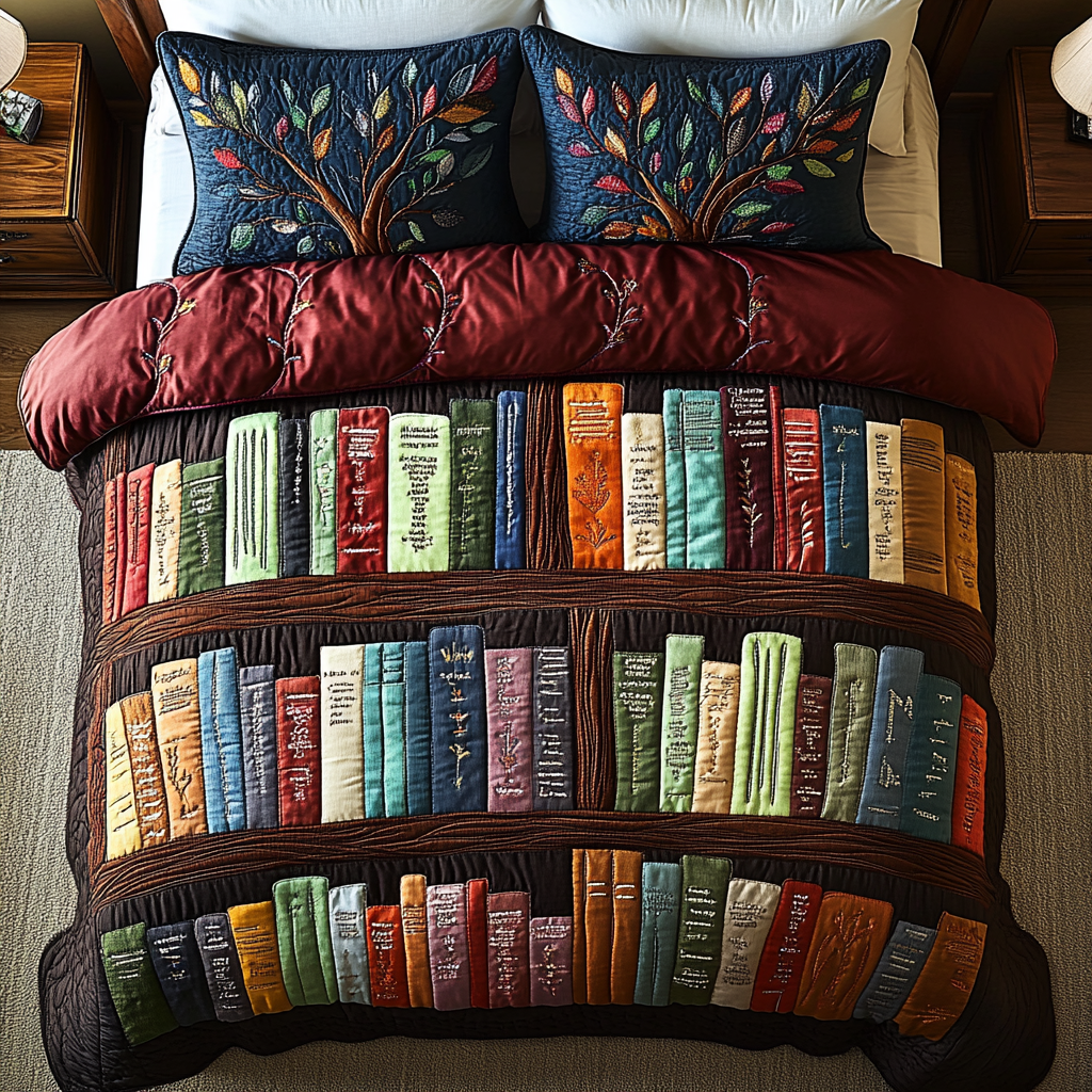 Chapter Corner 3-Piece Quilted Bedding Set NCU0DK4927