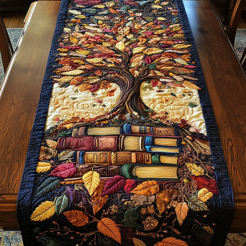 Chapter Tree Quilted Table Runner NCU0VH4340