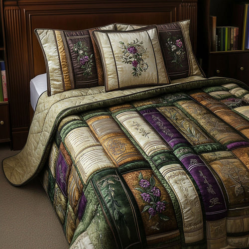 Chapters of Comfort 3-Piece Quilted Bedding Set NCU0PT4875