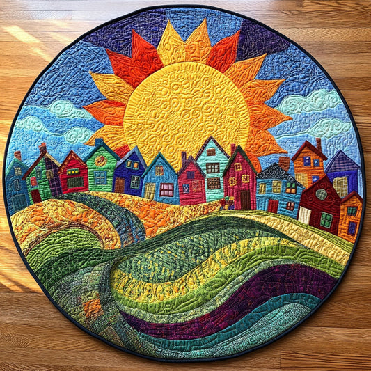 Charmed Hills Quilted Round Mat NCU0NT7317