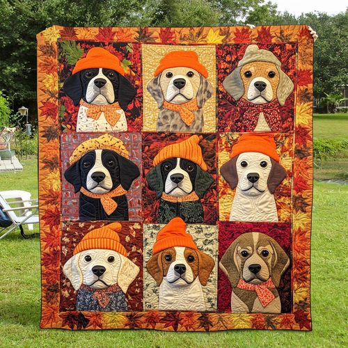 Charming Beagle Quilted Blanket NCU0VL434