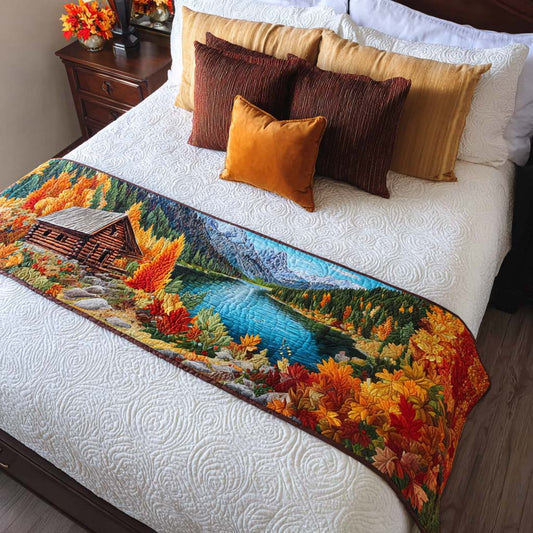 Charming Cabin Stay Quilted Bed Runner NCU0NT8701