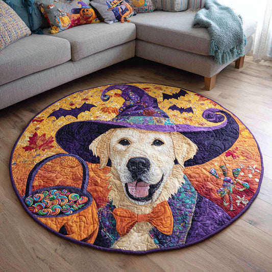 Charming Labrador Retriever Quilted Round Mat NCU0HH562