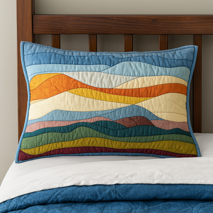 Sea Melody Quilted Bedding Pillow Case NCU0VL1781