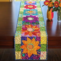 Cheerful Bloom Quilted Table Runner NCU0NT6870