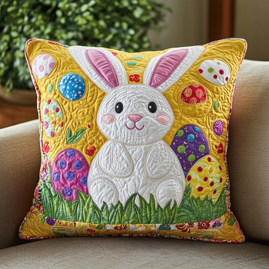 Cheerful Bunny Quilted Pillow Case NCU0VH3496