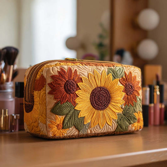 Cheerful Charm Quilted Makeup Bag NCU0NT10228