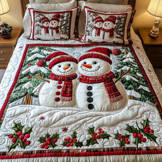 Cheerful Companions 3-Piece Quilted Bedding Set NCU0NT2120