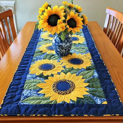 Cheerful Garden Quilted Table Runner NCU0NT7277