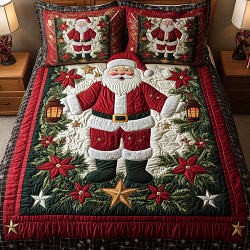 Cheerful Nights 3-Piece Quilted Bedding Set NCU0VH815