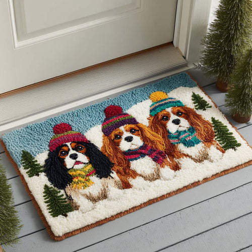 Cheerful Spaniels Doormat NCU0NT10203