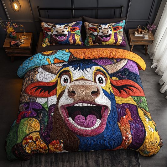 Cheery Herd 3-Piece Quilted Bedding Set NCU0VH5466