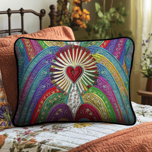 Cherished Heart Quilted Bedding Pillow Case NCU0DK4437