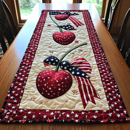 Cherry Glory Quilted Table Runner NCU0DK8508