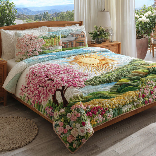 Cherry Valley 3-Piece Quilted Bedding Set NCU0VL3131