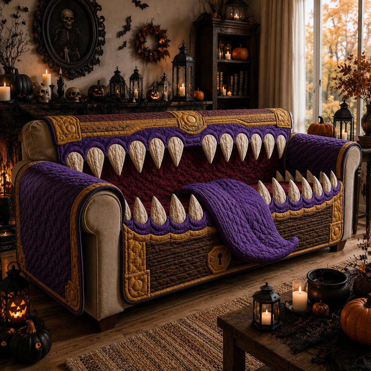 Chest Monster Quilted Sofa Cover NCU0DV9826