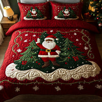 Chestnut Santa Workshop Wonder 3-Piece Quilted Bedding Set NCU0DK2056