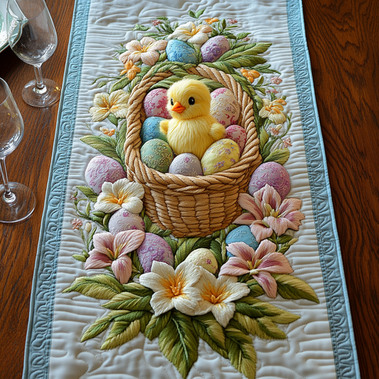 Chick Charm Quilted Table Runner NCU0DV2878