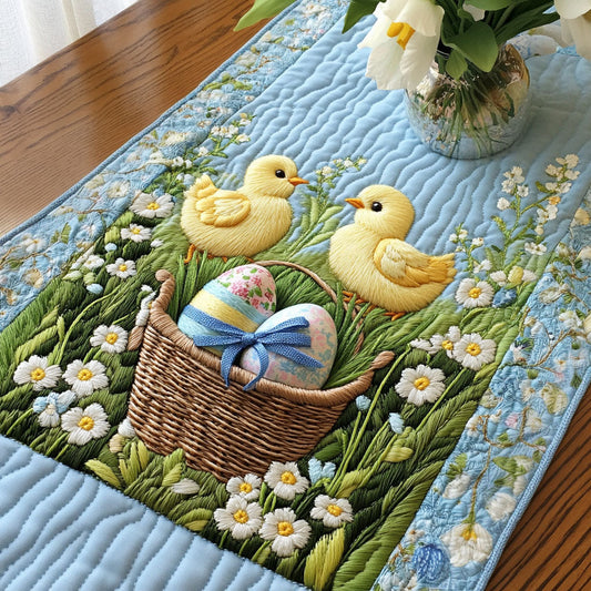 Chick Spring Haven Quilted Table Runner NCU0NT4812