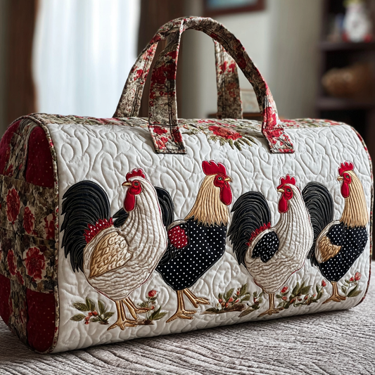 Chicken Charm Quilted Duffle Bag NCU0DK9804