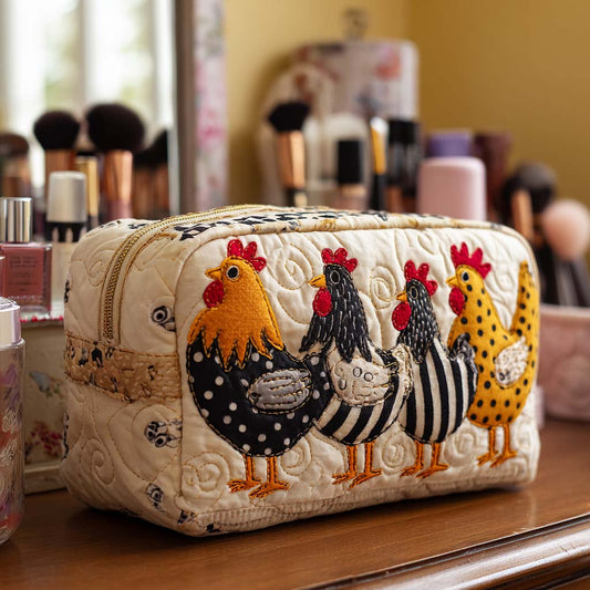 Chicken Comfort Quilted Makeup Bag NCU0NT10535