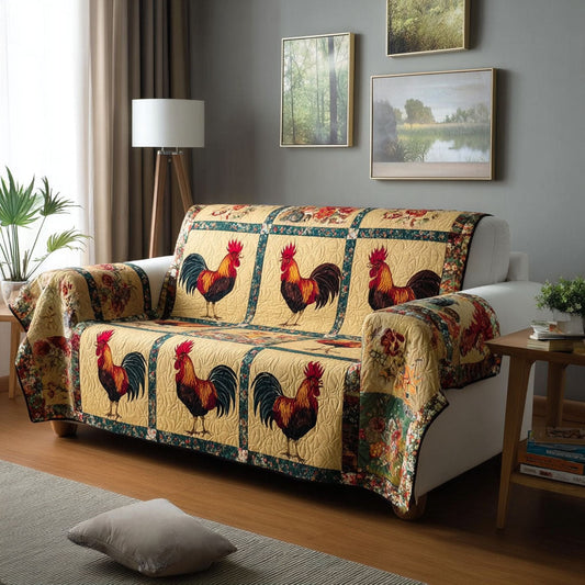 Chicken Grove Quilted Sofa Cover NCU0DK11663
