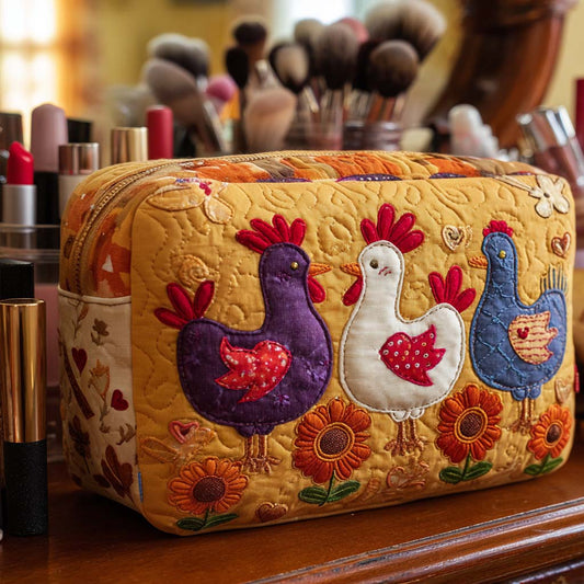 Chicken Light Quilted Makeup Bag NCU0NT10543