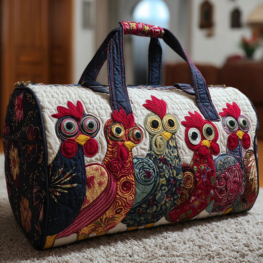 Chicken Spirit Quilted Duffle Bag NCU0DK9805