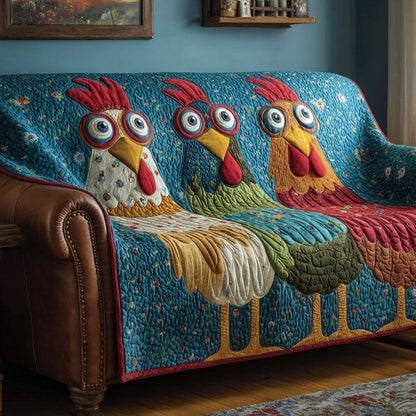 Chicken Valley Quilted Sofa Cover NCU0DK11664