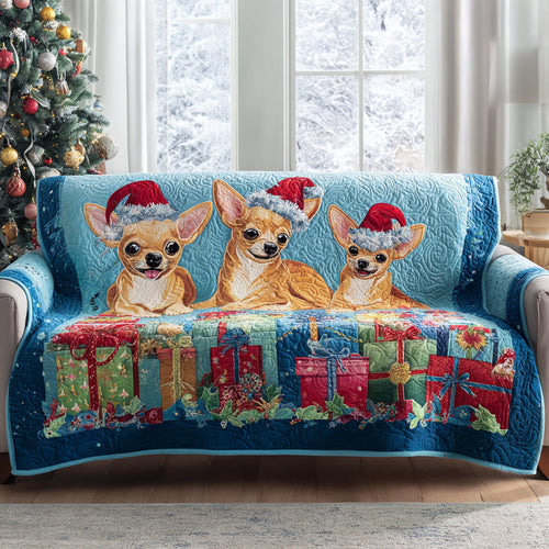 Chihuahua Present Quilted Sofa Cover NCU0HH1360