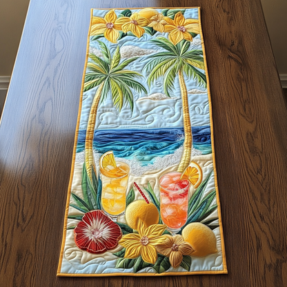 Chill Tropics Quilted Table Runner NCU0VH5056