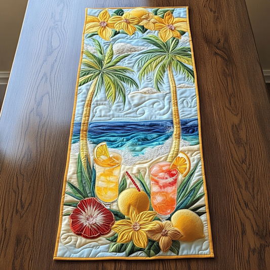 Chill Tropics Quilted Table Runner NCU0VH5056