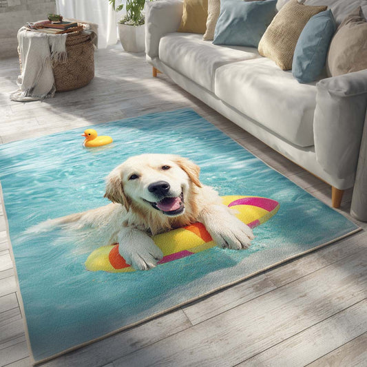 Chillin Golden Area Rug NCU0PT9389