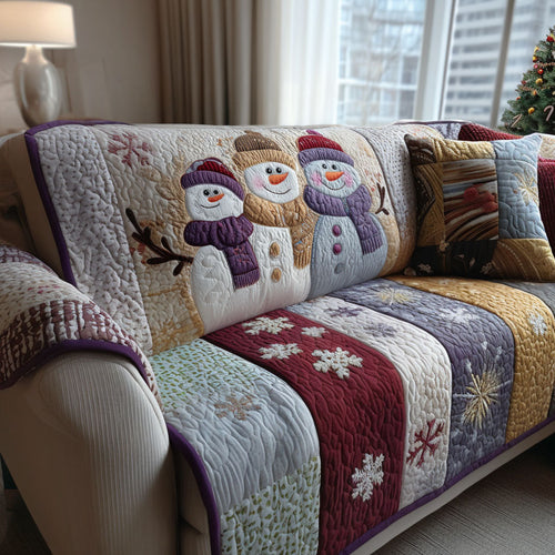 Chilly Cheer Crew Quilted Sofa Cover NCU0PT10367