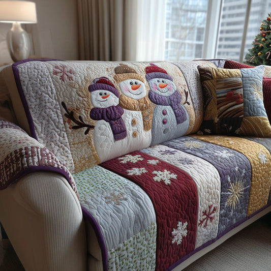 Chilly Cheer Crew Quilted Sofa Cover NCU0PT10367