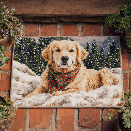 Chilly Golden Retriever Doormat NCU0HH650