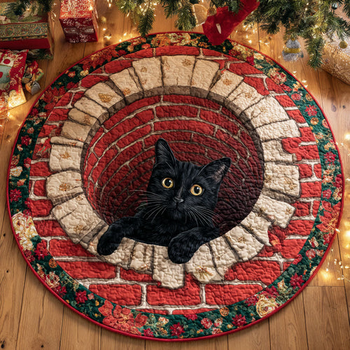 Chimney Glow Quilted Round Mat NCU0TV1098