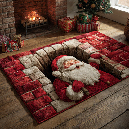Chimney Santa Claus Area Rug NCU0HH1256